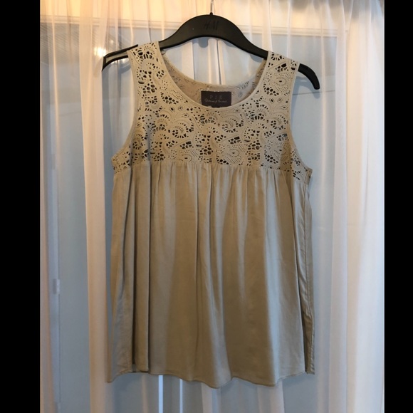 Cotton -leather top - Picture 2 of 4